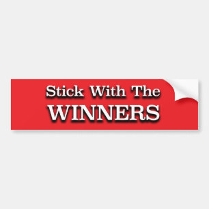 Autocollant De Voiture Slogan de récupération Stick With The Winners