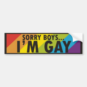 Autocollant De Voiture Slogan d'homosexuel d'arc-en-ciel