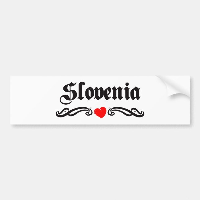 Autocollant De Voiture Slovénie (Devant)