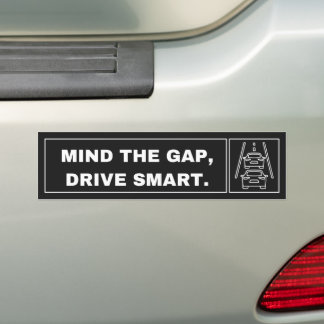 Autocollant De Voiture Smart White Clean Drive Safe Bumper Sticker