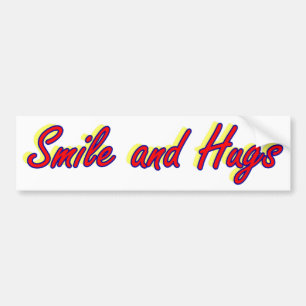 Autocollant De Voiture Smile and Hugs