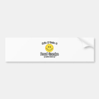 Autocollant De Voiture Smile If You're a Proud Grandpa (Like Me)