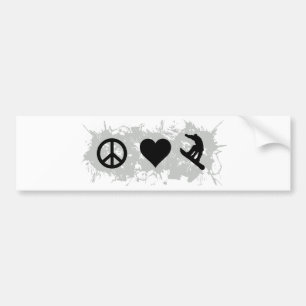 Autocollant De Voiture Snowboard 1