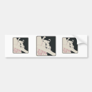 Autocollant De Voiture Snowboard/Pop Art