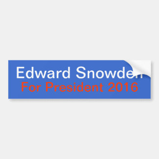 Autocollant De Voiture Snowden pour le Président adhésif pour pare-chocs