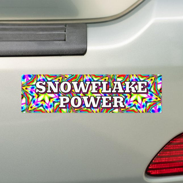 Autocollant De Voiture SNOWFLAKE POWER ( you may change the words ) (En voiture)