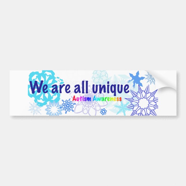 Autocollant De Voiture snowflakes_autism (Devant)