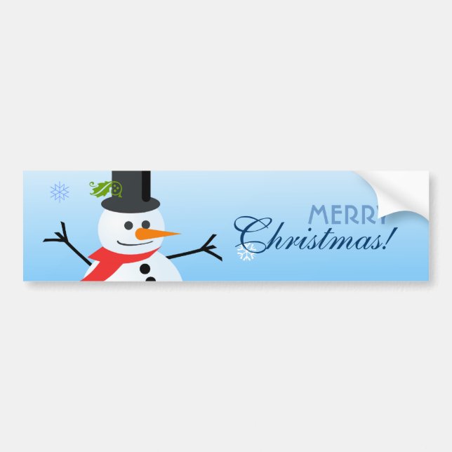 Autocollant De Voiture Snowman (Devant)