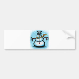 Autocollant De Voiture Snowman