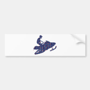 Autocollant De Voiture Snowmobiling/Shooting-Star-Sledder
