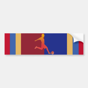 Autocollant De Voiture Soccer Bumpersticker