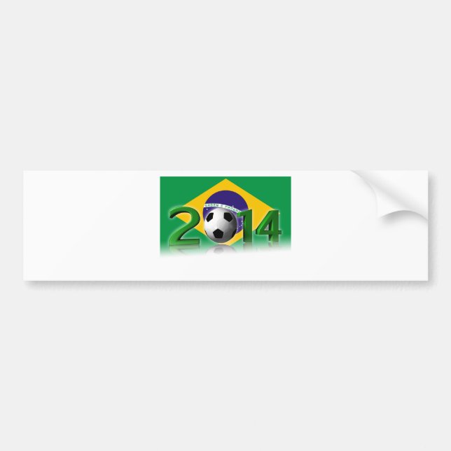 Autocollant De Voiture Soccer World Cup 2014 (Devant)