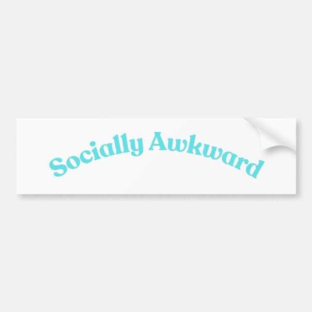 Autocollant De Voiture Socialement Awkward (Devant)