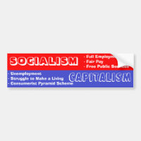 Socialisme contre le capitalisme Bumpersticker