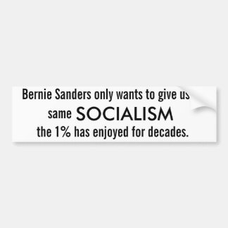 Autocollant De Voiture Socialisme des ponceuses de Bernie 2016) (
