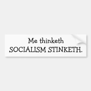 AUTOCOLLANT DE VOITURE SOCIALISME STINKETH