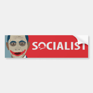 Autocollant De Voiture Socialiste de joker d'Anti-Obama