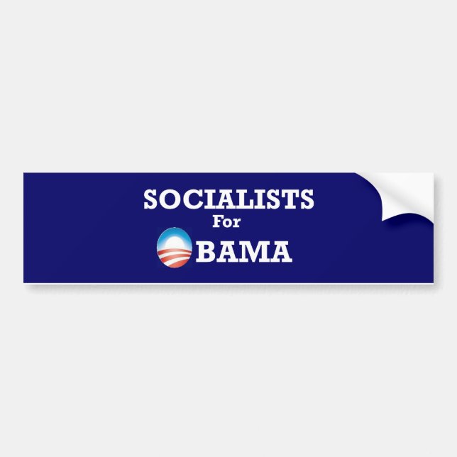 Autocollant De Voiture Socialistes pour le bumpersticker d'Obama (Devant)