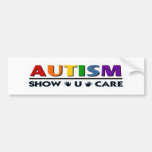 Autocollant De Voiture soin de l'exposition u d'autisme