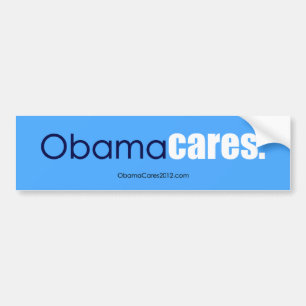 Autocollant De Voiture Soins d'Obama, période. Adhésif pour pare-chocs