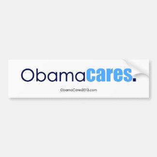 Autocollant De Voiture Soins d'Obama, période. Adhésif pour pare-chocs