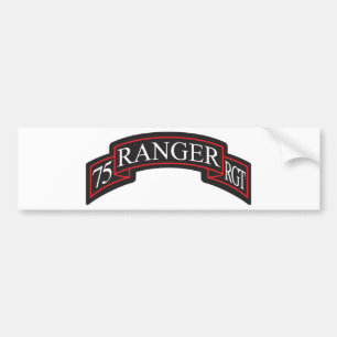 Autocollant De Voiture soixante-quinzième Rouleau de régiment de Ranger