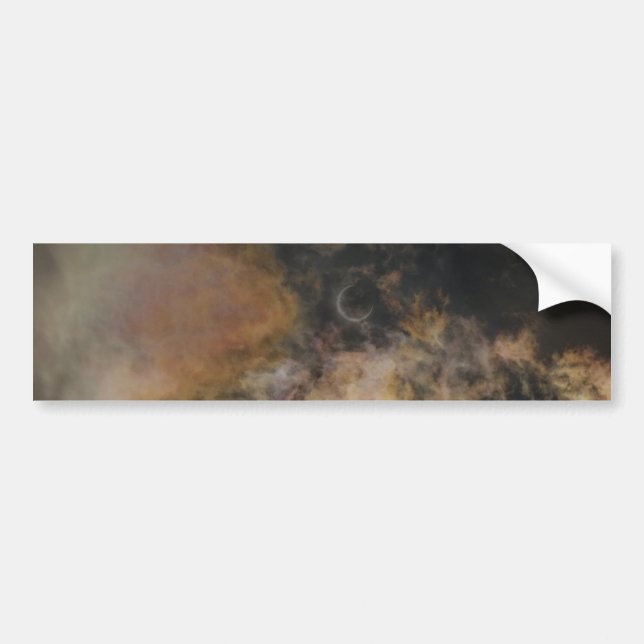 Autocollant De Voiture Solar Eclipse and Clouds (Devant)