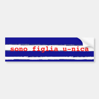 Autocollant De Voiture sono figlia u-nica