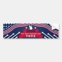 Sortez de l'autocollant pare-chocs de vote