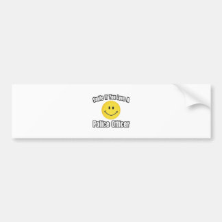 Autocollant De Voiture Souriez si vous aimez un policier