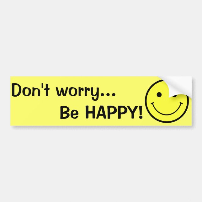 AUTOCOLLANT DE VOITURE SOURIRE (Devant)