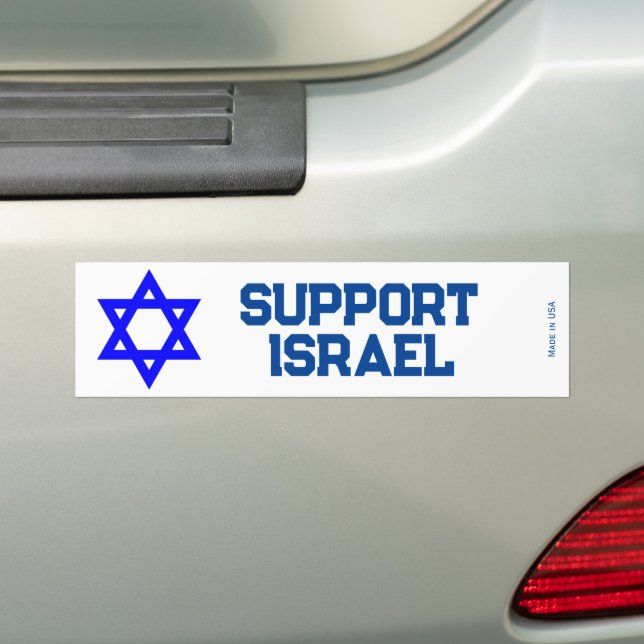 Autocollant De Voiture Soutenez Israël Bumper Sticker (En voiture)