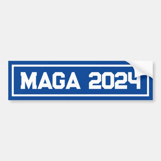 Autocollant De Voiture Soutenez Trump MAGA 2024 (Devant)