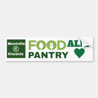 Autocollant De Voiture Soutenir la banque alimentaire Montville Kiwanis