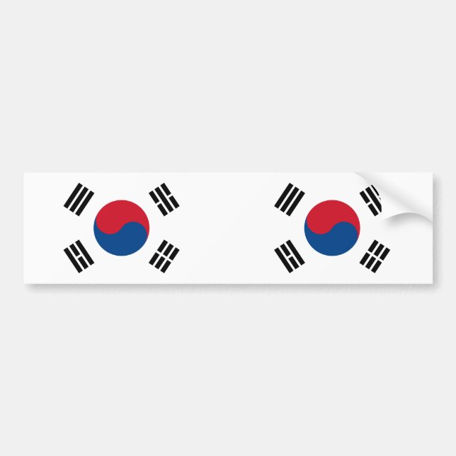 Autocollant De Voiture South Korea flag (Devant)