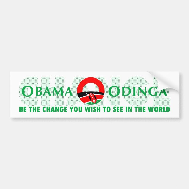 Autocollant De Voiture Soyez le changement (Devant)