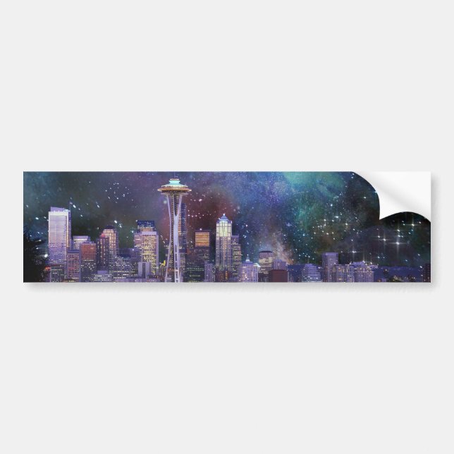 Autocollant De Voiture Spacey Seattle (Devant)