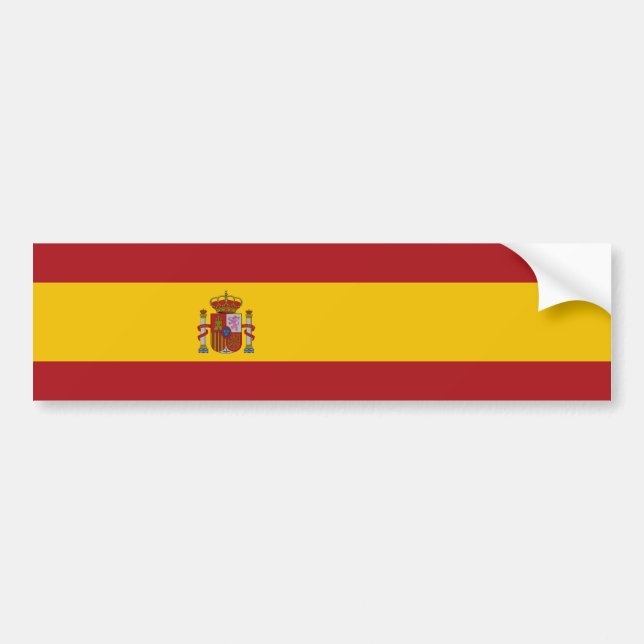 Autocollant De Voiture Spain Flag (Devant)