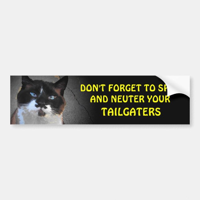 Autocollant De Voiture Spay et Neuter vos TAILGATERS (Devant)