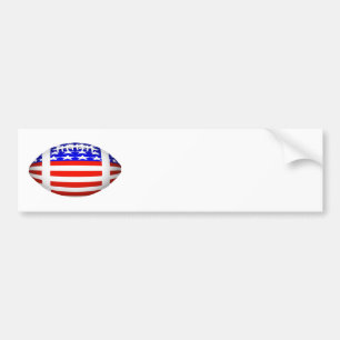 Autocollant De Voiture Sports de football patriotiques des États-Unis d'A