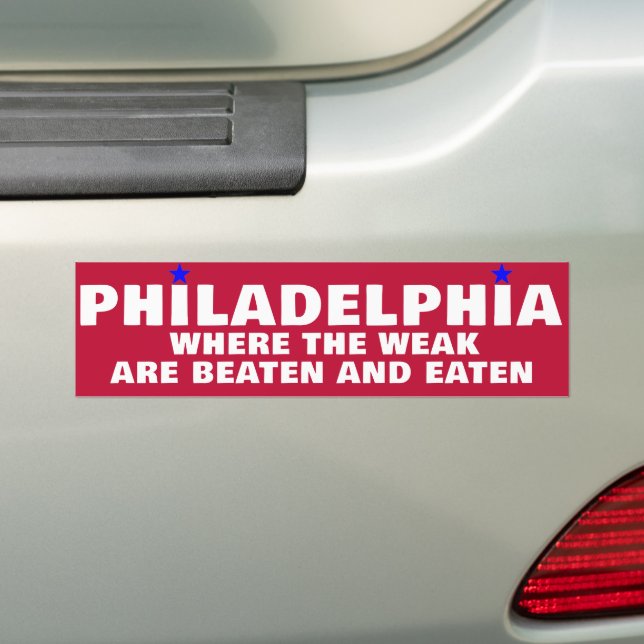 AUTOCOLLANT DE VOITURE SPORTS PHILADELPHIQUES (En voiture)