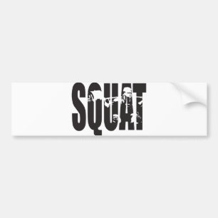 Autocollant De Voiture Squat - Motivation Gym