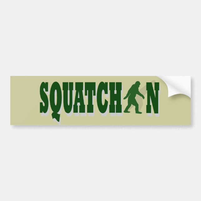 Autocollant De Voiture Squatchin (Devant)