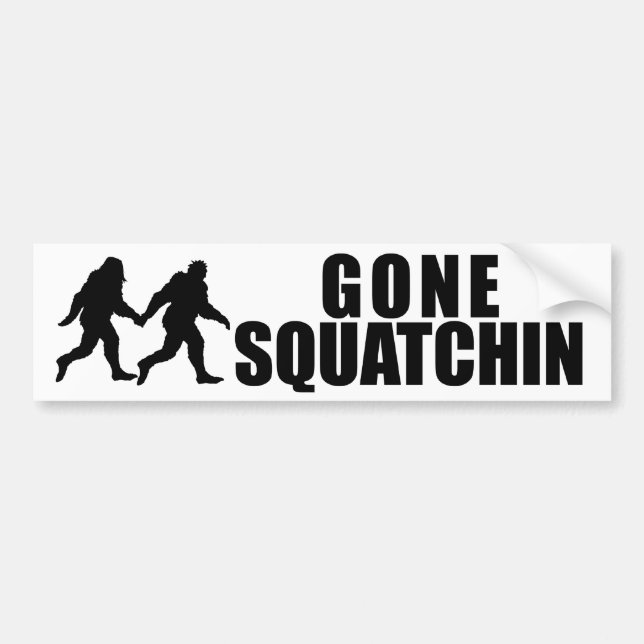Autocollant De Voiture Squatchin allé (Devant)