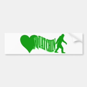 Autocollant De Voiture Squatchin du coeur I