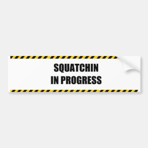 Autocollant De Voiture Squatchin en cours