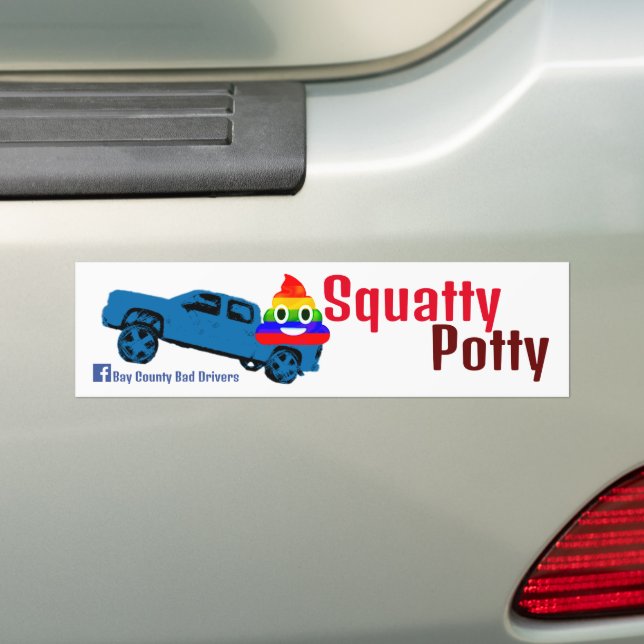 Autocollant De Voiture Squatty Potty (En voiture)