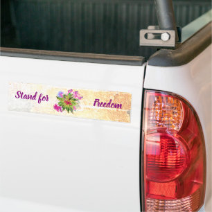 Autocollant De Voiture Stand for Freedom Balsam Bouquet Bumper Sticker