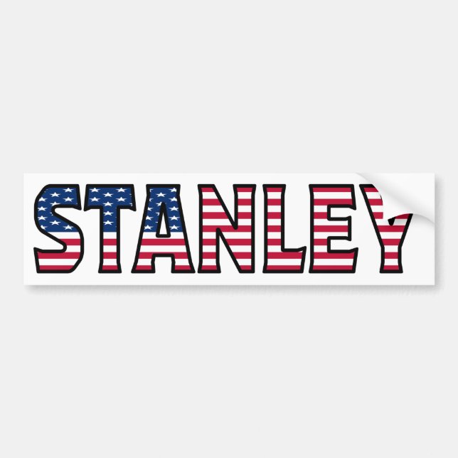 Autocollant De Voiture Stanley Nom Vorname USA Aufkleber Sticker Auto (Devant)