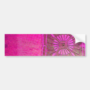 Autocollant De Voiture STAR DU MATIN Rose, Fuchsia Black, Monogramme